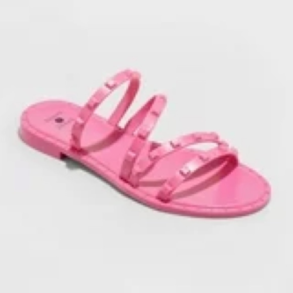 Women's Liv Jelly Slide Sandals - Shade & Shore - pink - size 8 - new